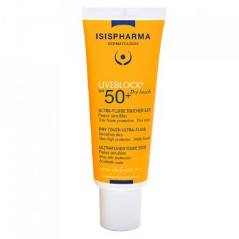 Fluid protector cu efect matifiant cu protectie solara SPF 50+ Isispharma UVEBLOCK, 40 ml