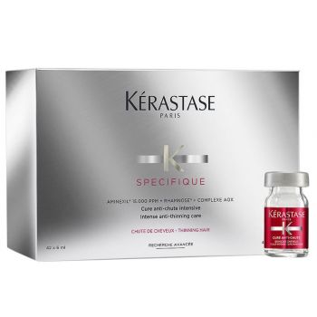 Fiole tratament Kérastase Specifique Intense Anti-Thinning Care (Concentratie: Tratamente pentru par, Gramaj: 42 x 6 ml)