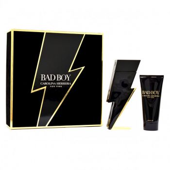 Set Cadou Carolina Herrera Bad Boy, Apa de Toaleta (Continut set: 50 ml Apa de Toaleta + 100 ml Gel de Dus)