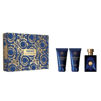 Set cadou Versace Pour Homme Dylan Blue, Apa de Toaleta (Concentratie: Apa de Toaleta, Gramaj: 50 ml + 50 ml + 50 ml)