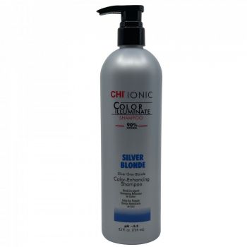 Sampon nuantator Chi Ionic Color Illuminate Platinum Blonde, 739 ml (Concentratie: Sampon, Gramaj: 739 ml, Culoare produse: Silver Blonde)