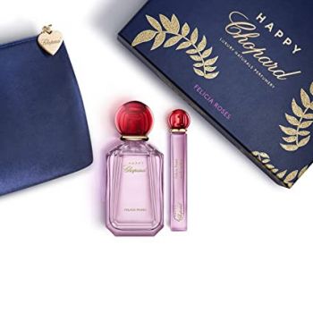 Set Cadou Chopard Happy Felicia Roses, Apa de Parfum, Femei (Continut set: 100 ml Apa de Parfum + 10 ml Apa de Parfum + Geanta)