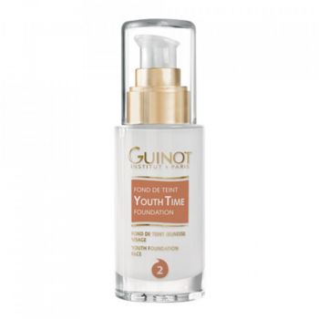 Fond de ten cu efect de intinerire Guinot Youth Time 30 ml (Concentratie: Fond de ten, Gramaj: 30 ml, Nuanta fond de ten: Nr.2)