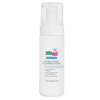 Spuma dermatologica antibacteriana de curatare Clear Face, Sebamed (Gramaj: 150 ml, Concentratie: Spuma de curatare)