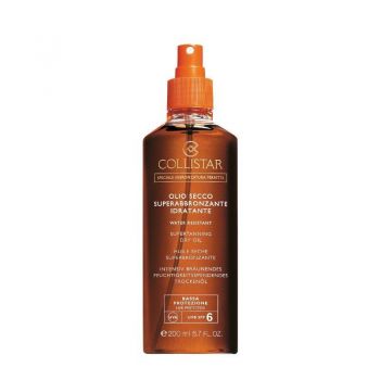 Ulei uscat pentru bronzare intensa SPF 6 Collistar Supertanning (Concentratie: Protectie solara, Gramaj: 200 ml)