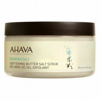 Unt de corp exfoliant cu sare de la Marea Moarta Deadsea Treat Ahava, 220 g (Concentratie: Scrub de corp, Gramaj: 220 ml)