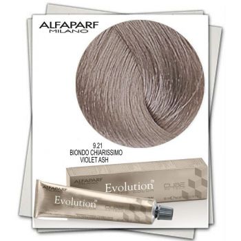 Alfaparf Milano Evolution of the Color Vopsea Permanenta (Concentratie: Vopsea permanenta, Gramaj: 60 ml, Culoare vopsea: 9.21 Biondo Chiarissimo Violet Ash)