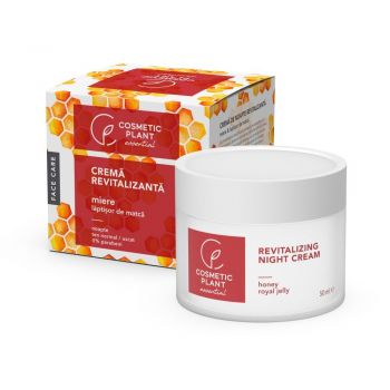 Crema de noapte revitalizanta cu miere si laptisor de matca Cosmetic Plant (Concentratie: Crema pentru fata, Gramaj: 50 ml)