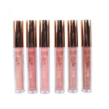 Set 6 luciuri de buze, Ushas, Shine Lip Gloss, 04