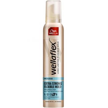 Spuma cu Fixare Extra Puternica - Wella Wellaflex Mousse Flexible Extra Strong Hold, 200 ml