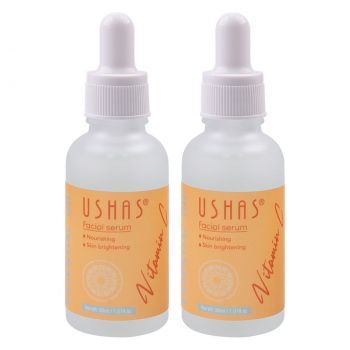 Ser Luminozitate si Revitalizare Ushas Vitamin C Essential Oil, set 2 buc