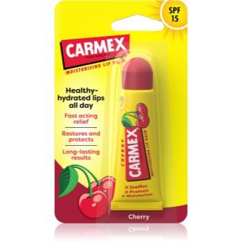 Carmex Cherry balsam de buze într-un tub SPF 15