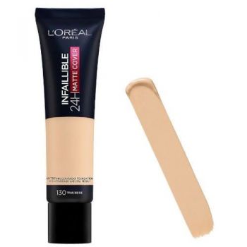 Fond de ten, Loreal, Infaillible 24H Matte Cover, 130 True Beige, 30 ml ieftin