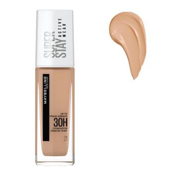 Fond de Ten - Maybelline Superstay Active Wear 30h Foundation, nuanta 21 Nude Beige, 30 ml