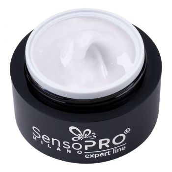 Gel Constructie Unghii Expert Line SensoPRO Milano - Milky White 15ml