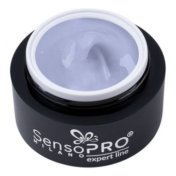 Gel Constructie Unghii Expert Line SensoPRO Milano - Shimmer Blue 15ml