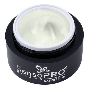 Gel Constructie Unghii Expert Line SensoPRO Milano - Shimmer Milky 30ml la reducere