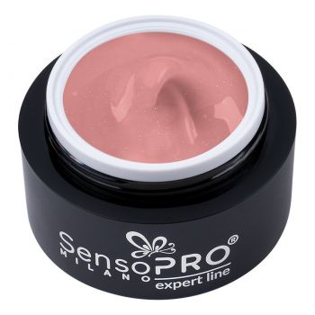 Gel Constructie Unghii Expert Line SensoPRO Milano - Shimmer Peach 30ml la reducere