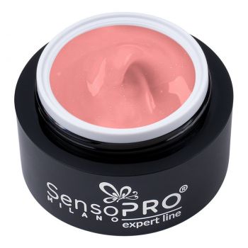 Gel Constructie Unghii Expert Line SensoPRO Milano - Shimmer Soft Nude 30ml la reducere