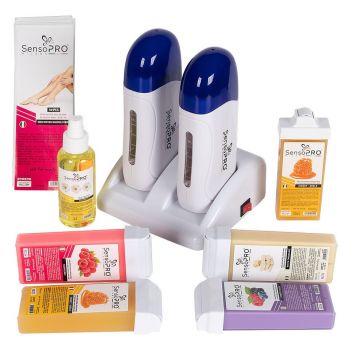 Kit Epilare Ceara SensoPRO Milano, Glowy Skin + CADOU Rezerva Ceara Aplicator Ingust