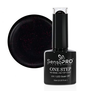 Oja Semipermanenta SensoPRO Milano One Step 10ml, Mysterious Black #044