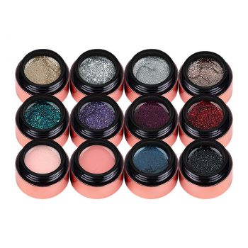 Set 12 Geluri UV Colorate LUXORISE, Glitz & Glam la reducere