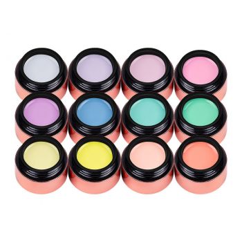 Set 12 Geluri UV Colorate LUXORISE, Pastel Paradise la reducere