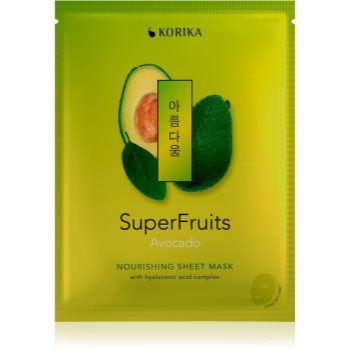 KORIKA SuperFruits Avocado - Nourishing Sheet Mask mască textilă nutritivă