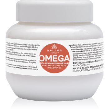 Kallos KJMN Professional Omega masca de par hranitoare cu ulei de macadamia si complex omega 6