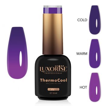 Oja Semipermanenta Termica 3 Culori LUXORISE ThermoCool - After Party 10ml