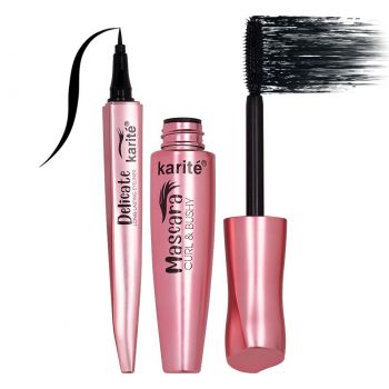 Set 2 in 1 Mascara & Eyeliner lichid Karite