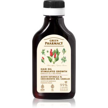 Green Pharmacy Red Peppers Burdock Oil Ulei din brusture pentru stimularea cresterii parului