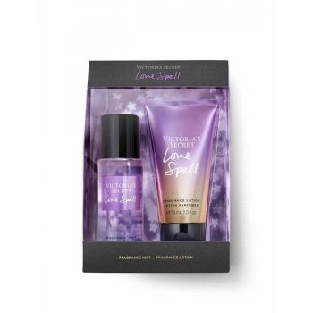 Set cadou Victoria's Secret, Love Spell gift set, spray corp 75 ml + body lotion 75 ml