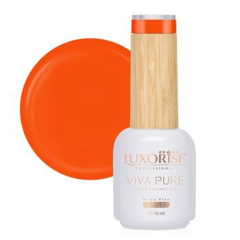 Oja Semipermanenta Hema Free Viva Pure LUXORISE - Fiery Orange 10ml