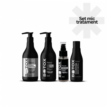 Set tratament regenerare par BOTOX Effect - Pro.Co - set SMALL (sampon 250 ml + masca 250 ml + 1 fiola 50 ml + lapte)