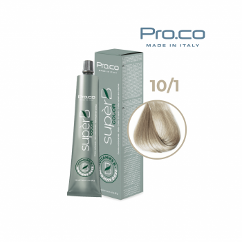 Vopsea de par profesionala fara amoniac SUPERB.COLOR 100 ml - Pro.Co - 10 1 BLOND EXTRA DESCHIS CENUSIU