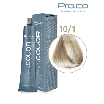 Vopsea de par profesionala PRO.COLOR 100 ml - Pro.Co - 10 1 BLOND EXTRA DESCHIS CENUSIU