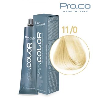 Vopsea de par profesionala PRO.COLOR 100 ml - Pro.Co - 11 0 BLOND SUPER DESCHIS