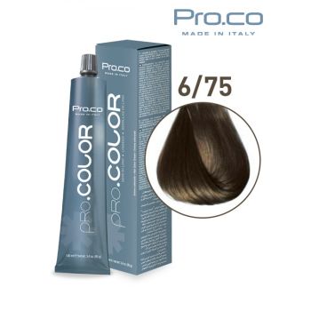 Vopsea de par profesionala PRO.COLOR 100 ml - Pro.Co - 6 75 BLOND INCHID CIOCOLATIU