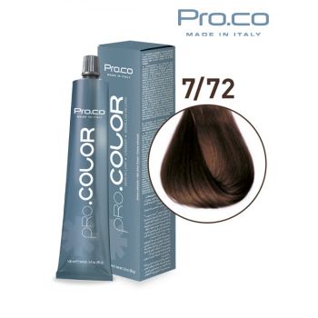 Vopsea de par profesionala PRO.COLOR 100 ml - Pro.Co - 7 72 ALUNA