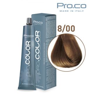 Vopsea de par profesionala PRO.COLOR 100 ml - Pro.Co - 8 00 BLOND DESCHIS INTENS