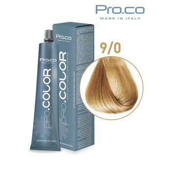 Vopsea de par profesionala PRO.COLOR 100 ml - Pro.Co - 9 0 BLOND EXTRA DESCHIS