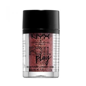 Pigment Fard Pleoape, NYX, Foil Play Cream Pigment, 12 Red Armor, 2.5 g ieftin