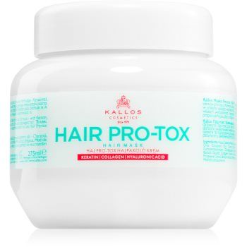 Kallos Hair Pro-Tox Masca pentru par deteriorat cu ulei de cocos, acid hialuronic si colagen