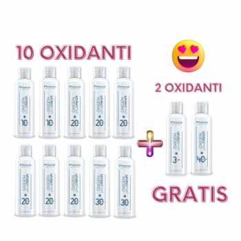 Set 10 + 2 GRATIS oxidanti crema PRO.CO (12 sticle de 1L)