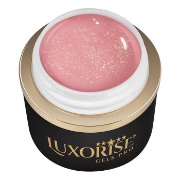 Gel UV Constructie Unghii RevoFlex LUXORISE 15ml, Shimmering Coral