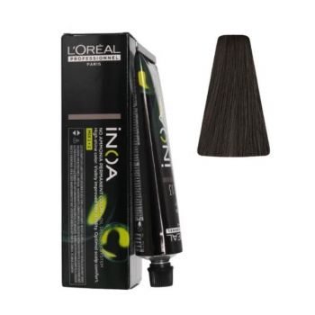 Vopsea de Par Demi-permanenta L'Oreal Professionnel Inoa 1 Black, 60 ml