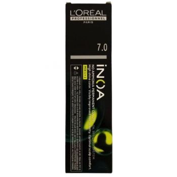 Vopsea de Par Demi-permanenta L'Oreal Professionnel Inoa 7.0 Blond Intens, 60 ml