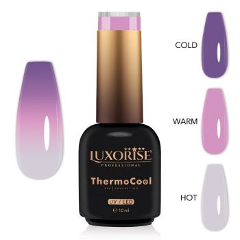 Oja Semipermanenta Termica 3 Culori LUXORISE ThermoCool - Bloom Energy 10ml