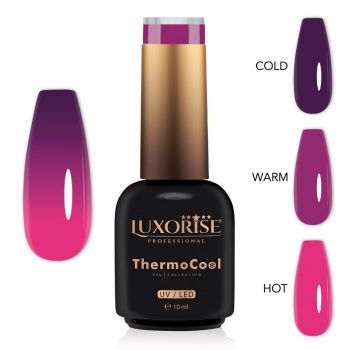 Oja Semipermanenta Termica 3 Culori LUXORISE ThermoCool - Candy Switch 10ml